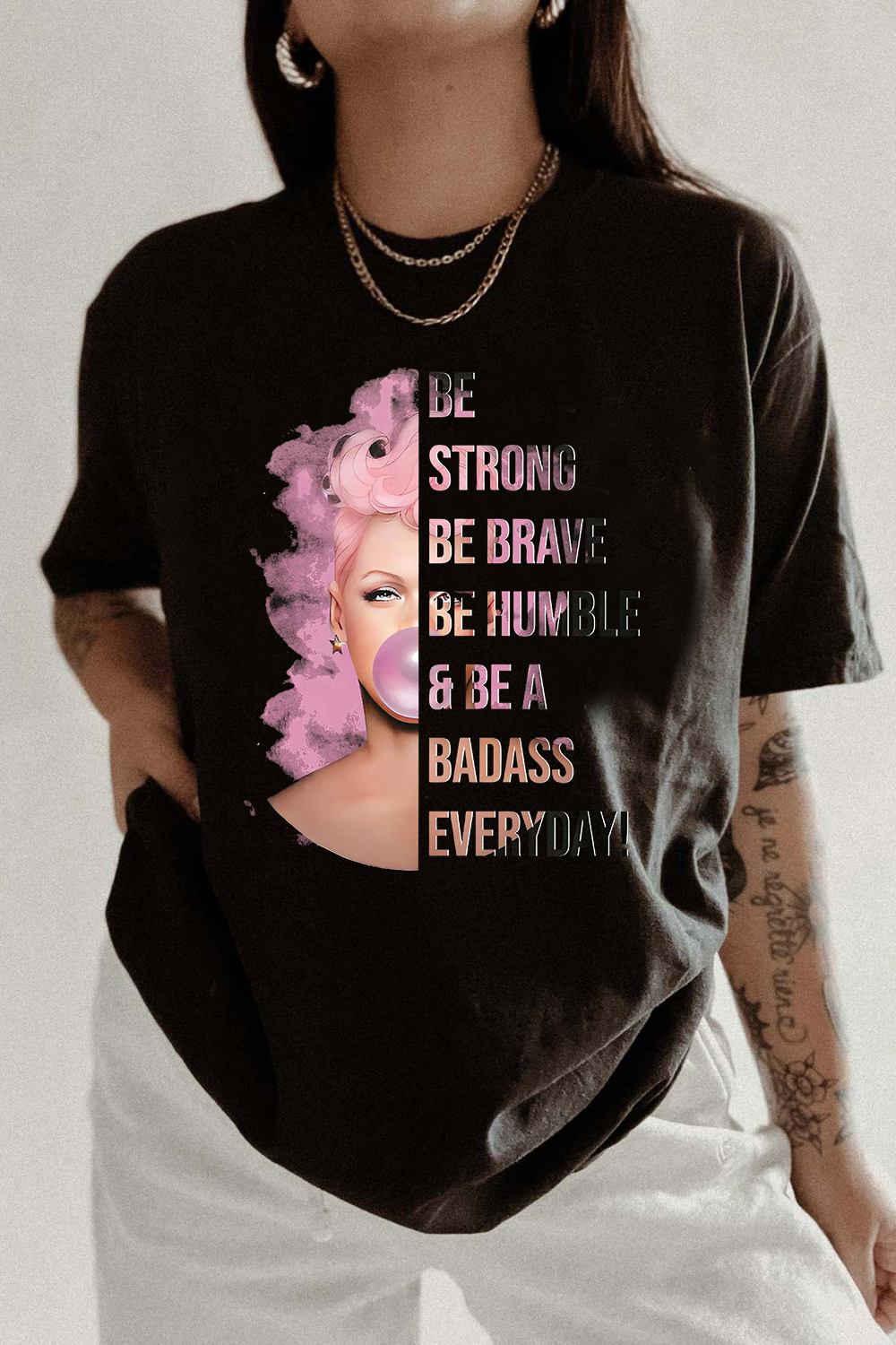 New T-Shirt P!Nk Be Merch, Shirt P!Nk Be Strong Tour For Women