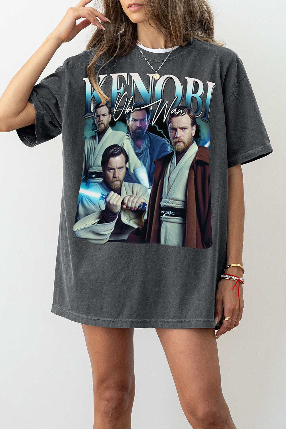 New T-Shirt Obi Wan Merch, Shirt Obi Wan Kenobi Graphic For Women