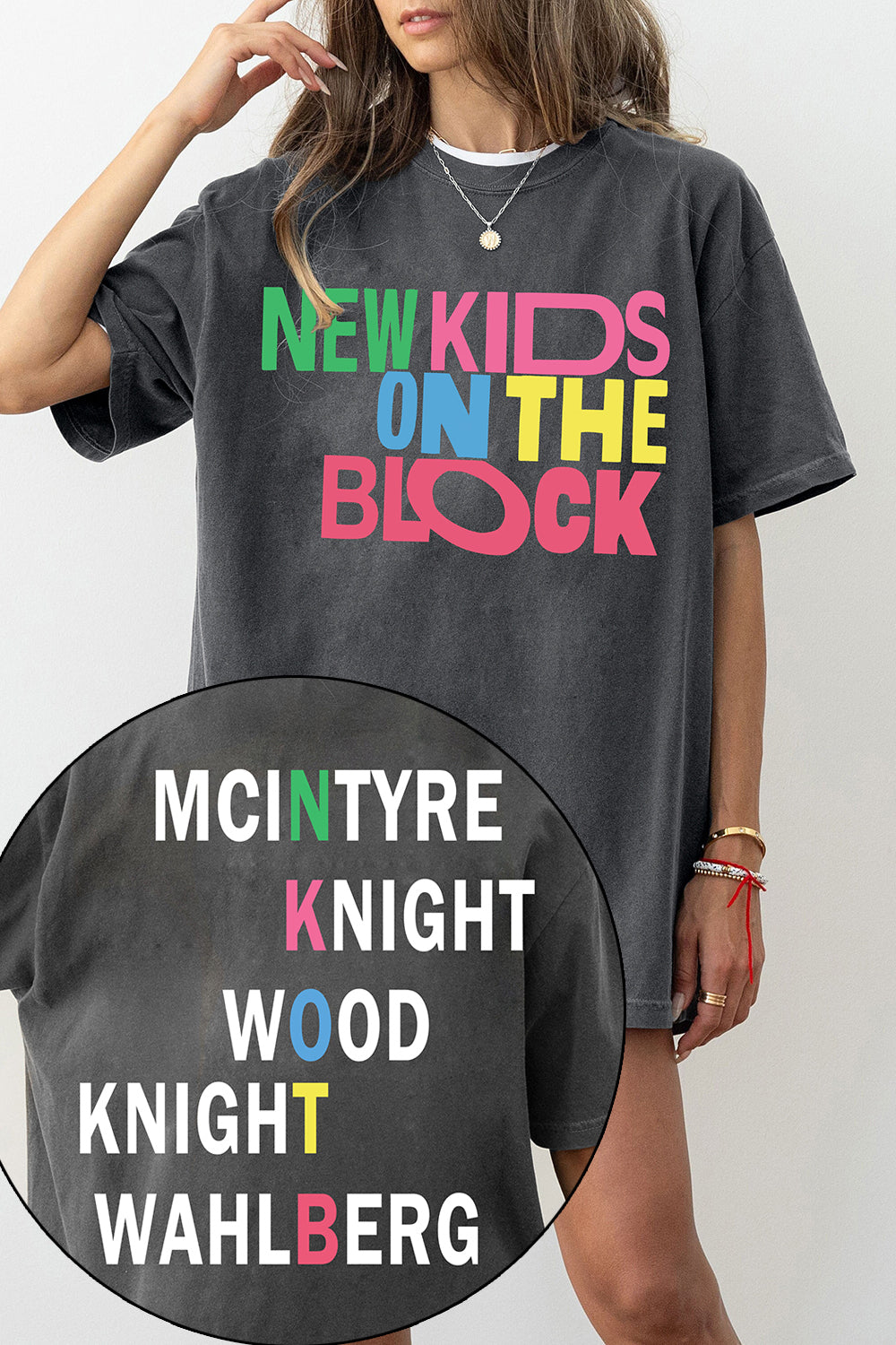 New T-Shirt Nkotb Vintage Merch, Shirt Nkotb Vintage New Kids On The Block For Women