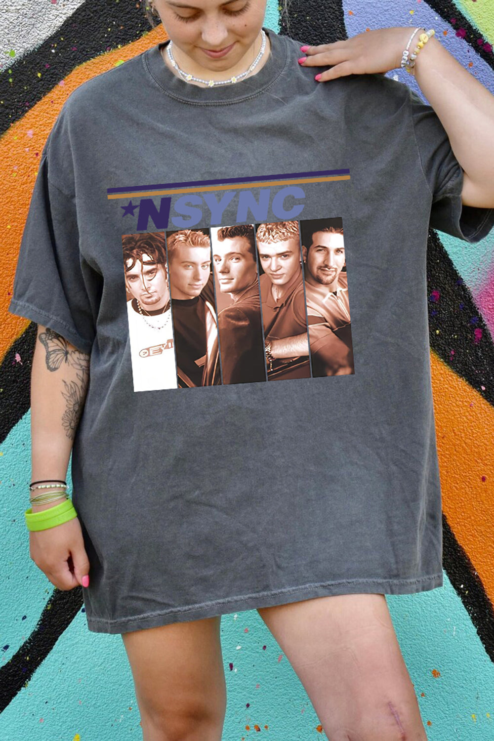 New T-Shirt Nsync Boy Merch, Shirt Nsync Boy Band In My Nsync Reunion Era For Women
