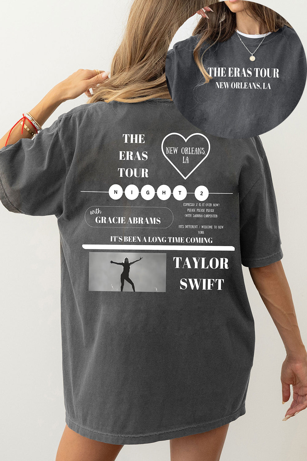 New T-Shirt New Orleans Merch, Shirt New Orleans Night 2 Ts The Era Tour For Women