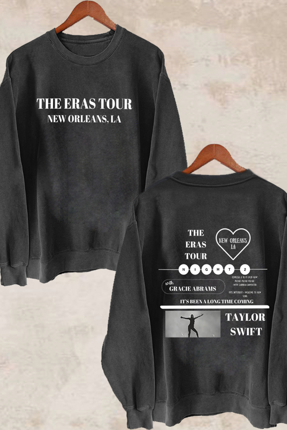 New Orleans Night 2 Ts The Era Tour Fleece Sweatshirt For Women