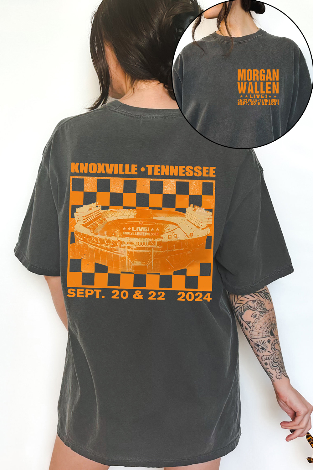 New T-Shirt Morgan Wallen Merch, Shirt Morgan Wallen Neyland Knoxville Tennessee For Women