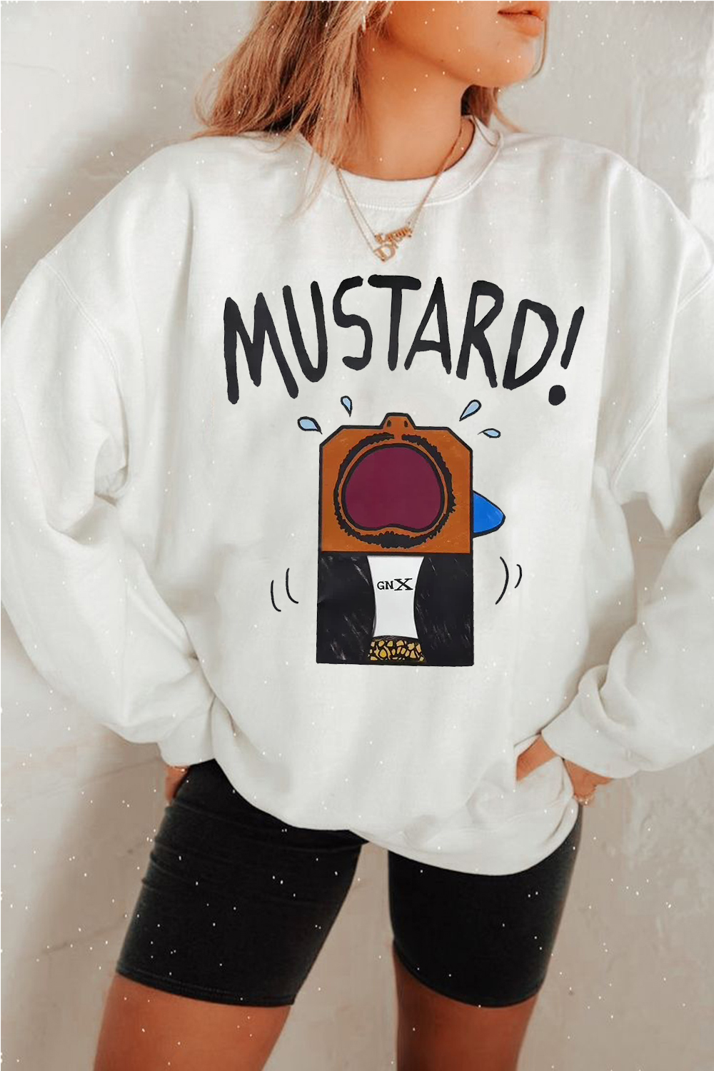 New Mustardddd Crew Neck Sweatshirt