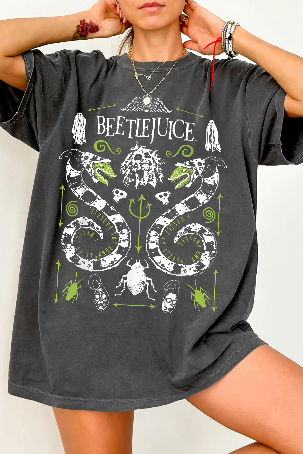New T-Shirt Never Trust Merch, Shirt Never Trust The Living Beetlejuice For Women
