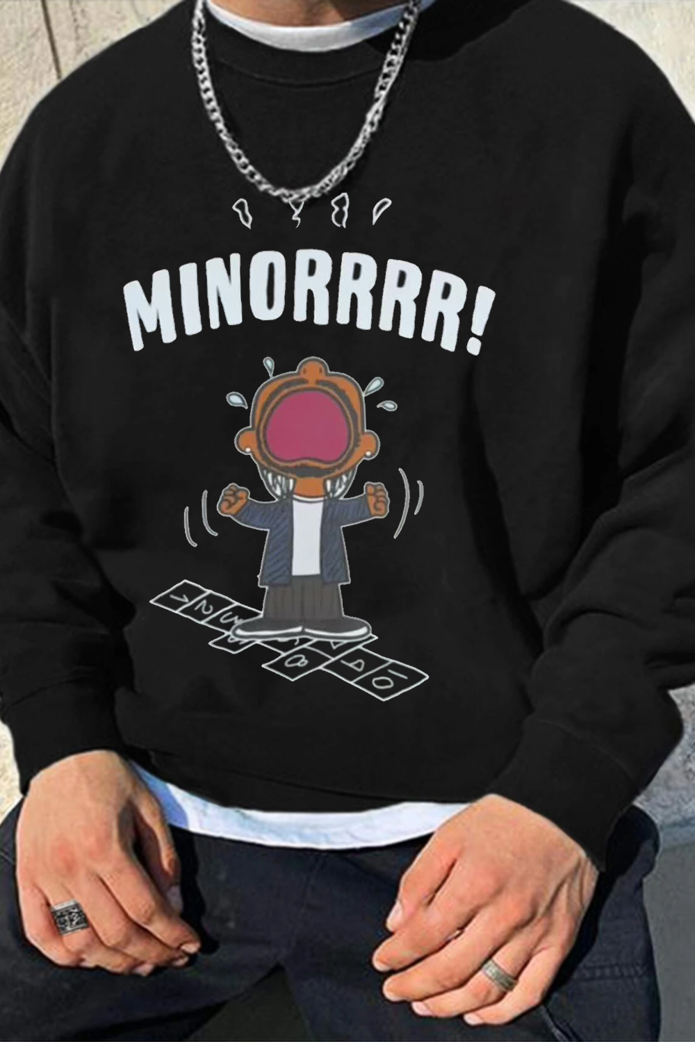 New Minorrrrr .. Men’S Crew Neck Sweatshirt
