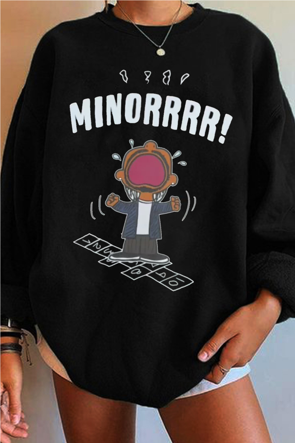 New Minorrrrr .. Women’S Crew Neck Sweatshirt