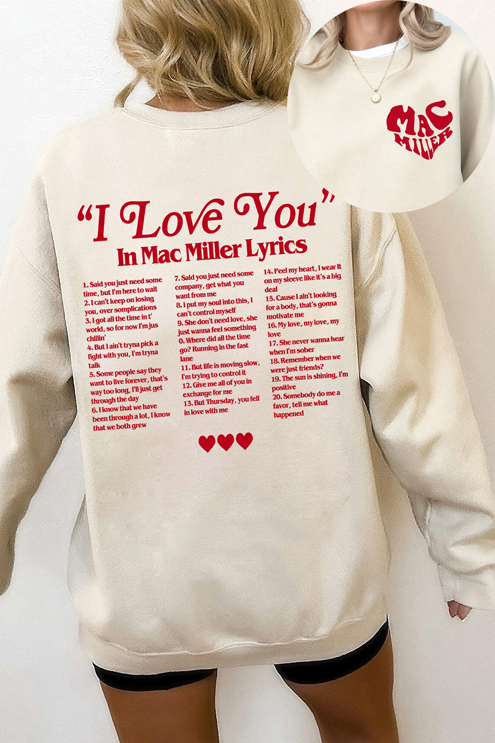 New Miss Mac Miller Fleece Sweatshirt For Women
