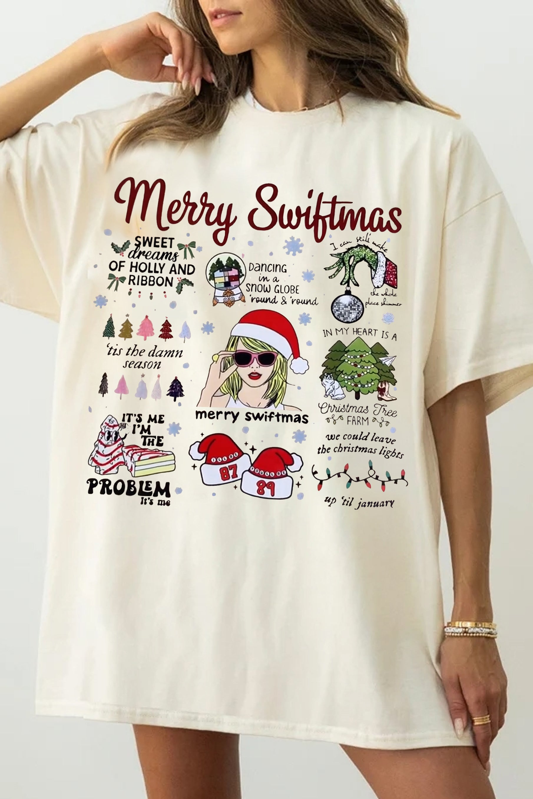 New T-Shirt Merry Swiftmas Merch, Shirt Merry Swiftmas For Women