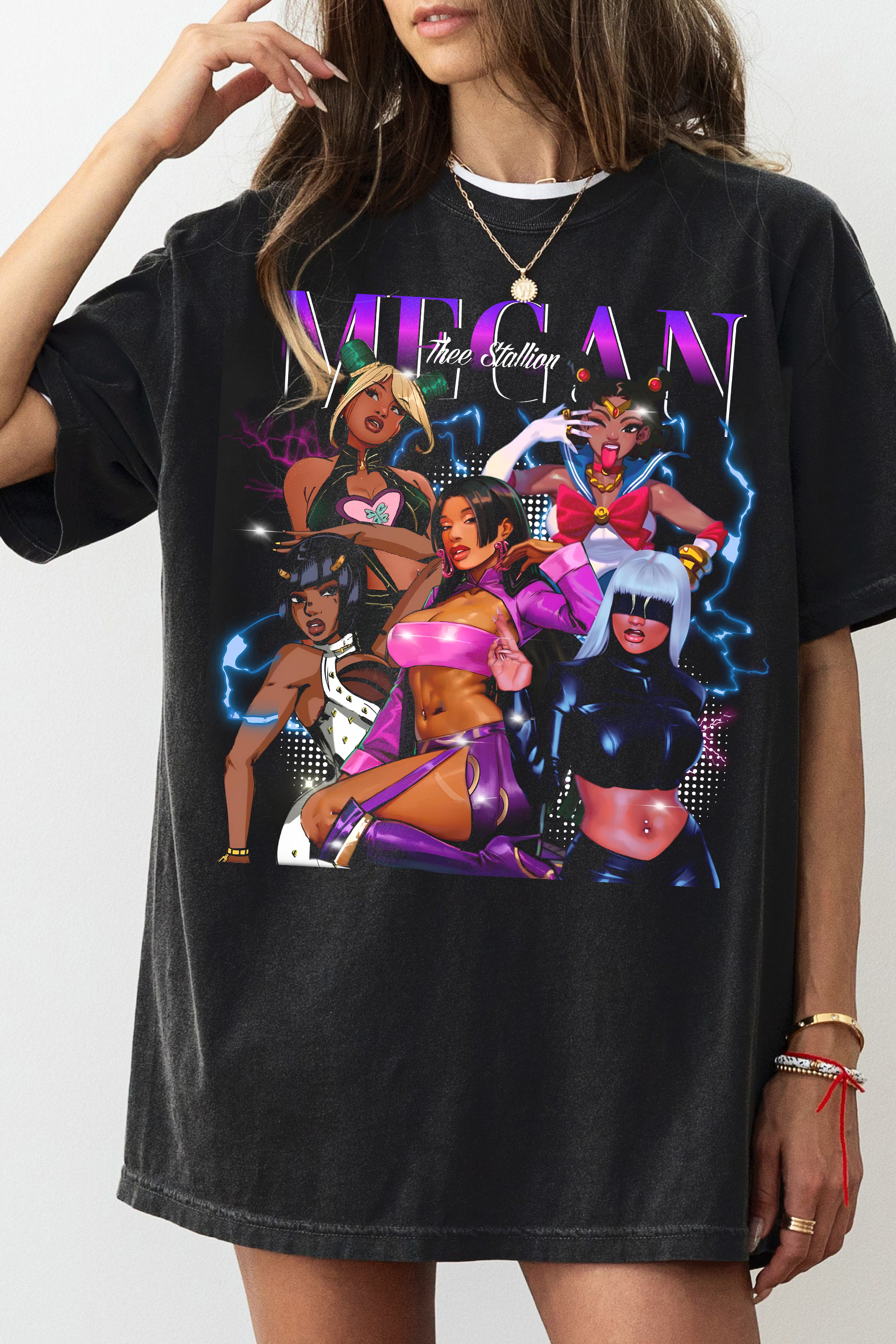 New T-Shirt Megan Thee Merch, Shirt Megan Thee Anime For Women