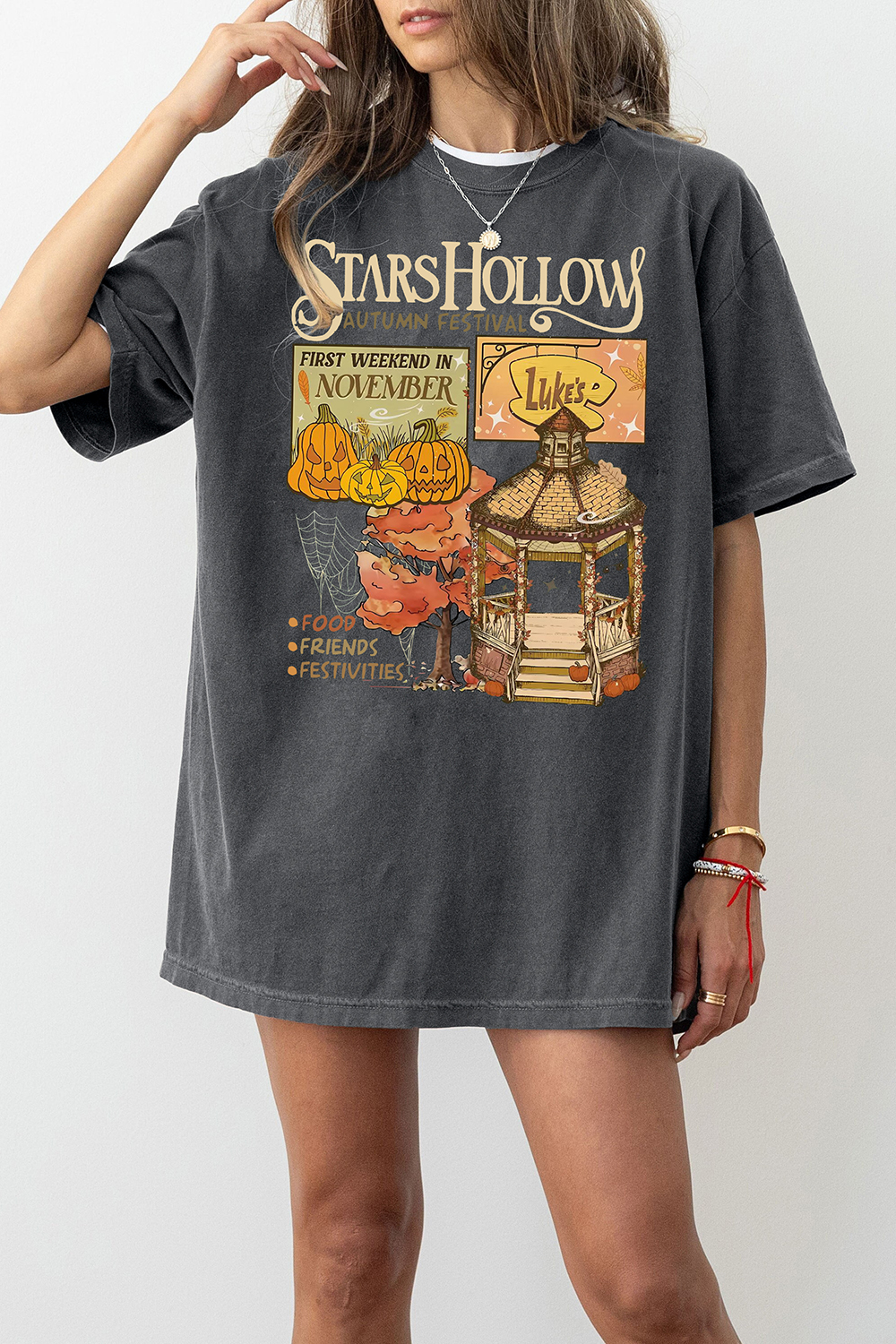 New T-Shirt Luke’S Stars Merch, Shirt Luke’S Stars Hollows Autumn Festival For Women