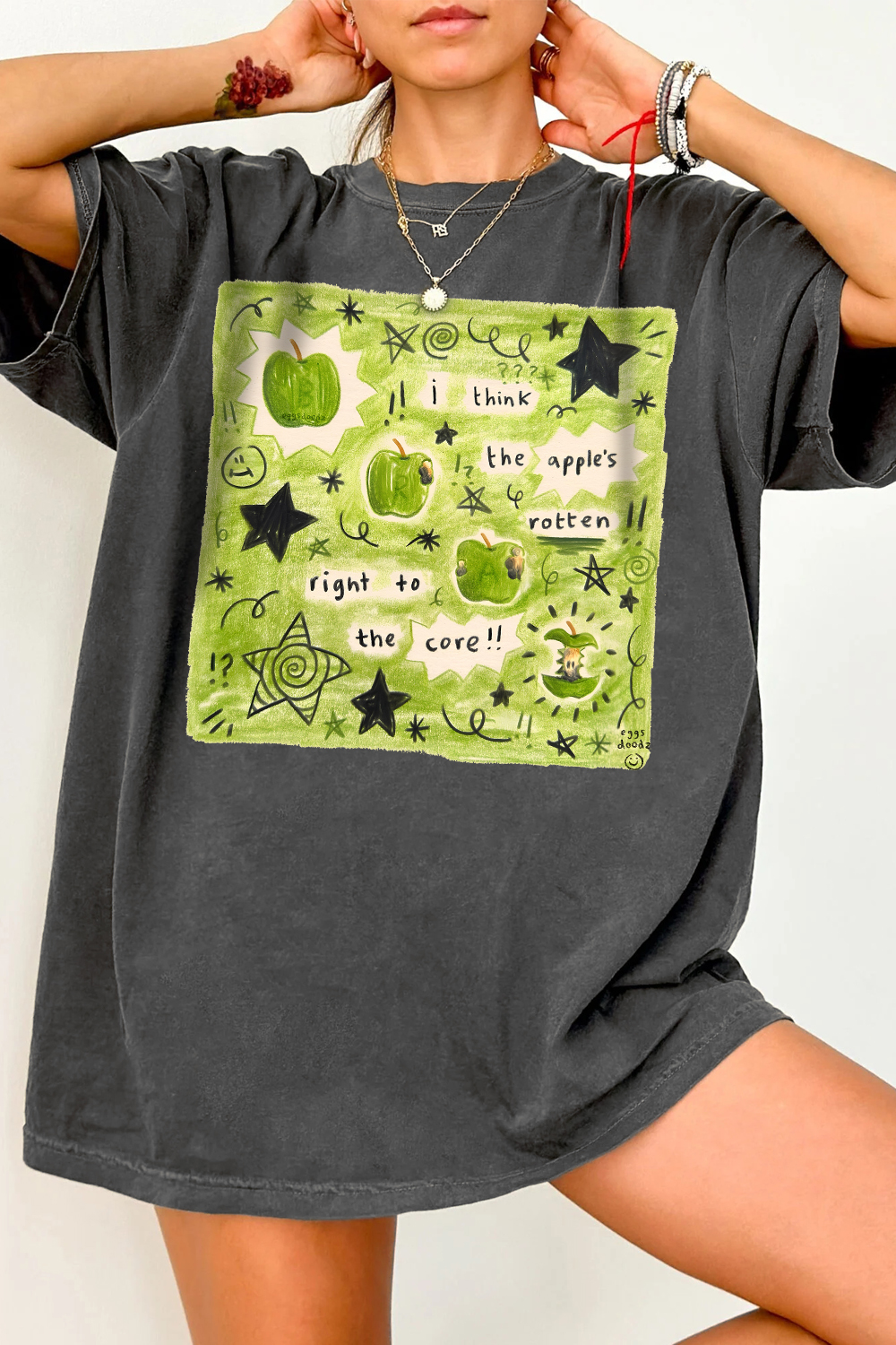 New T-Shirt Lyrics From Merch, Shirt Lyrics From Apple By Charli Xcx For Women