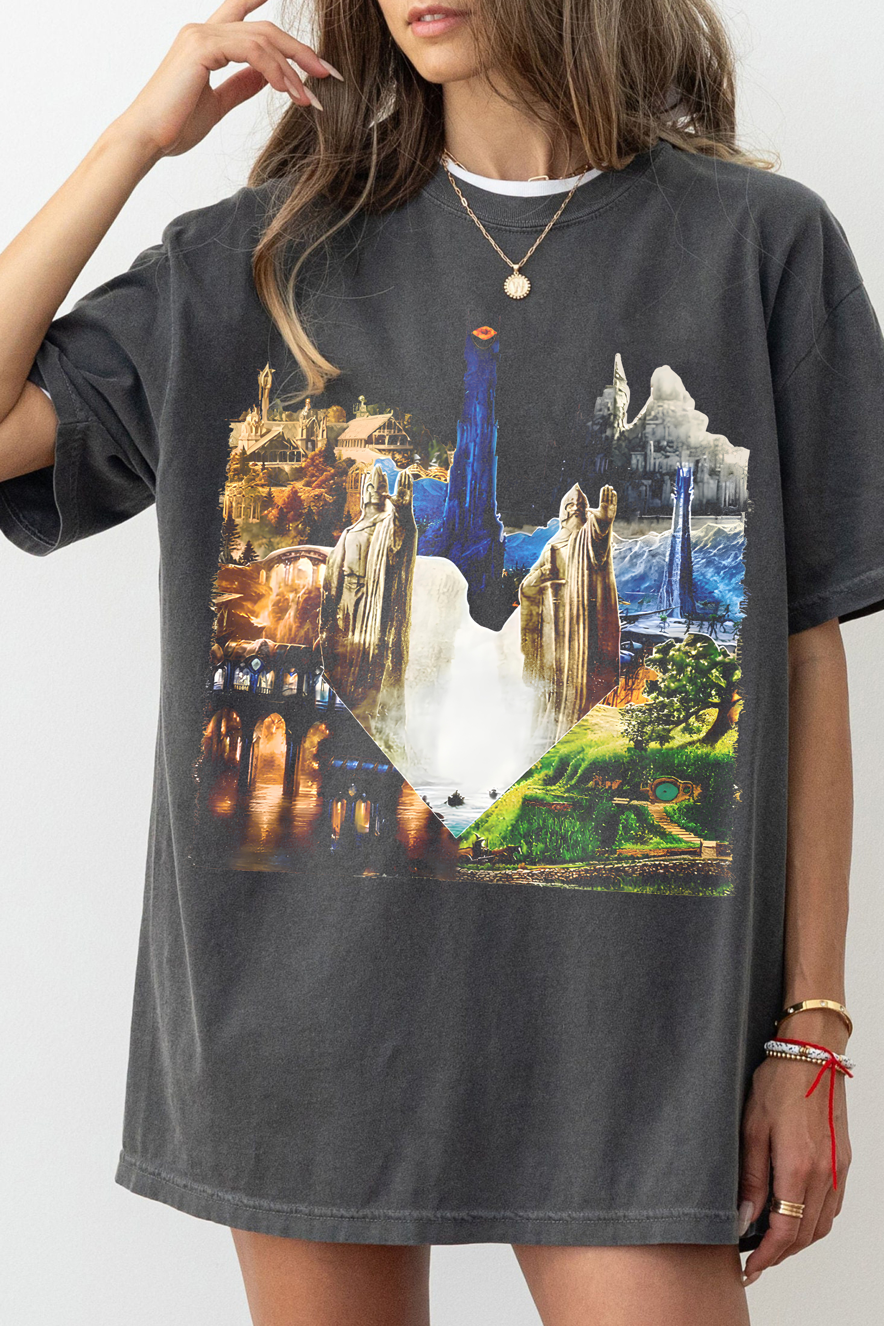 New T-Shirt Lotr Beautiful Merch, Shirt Lotr Beautiful Scenery For Women