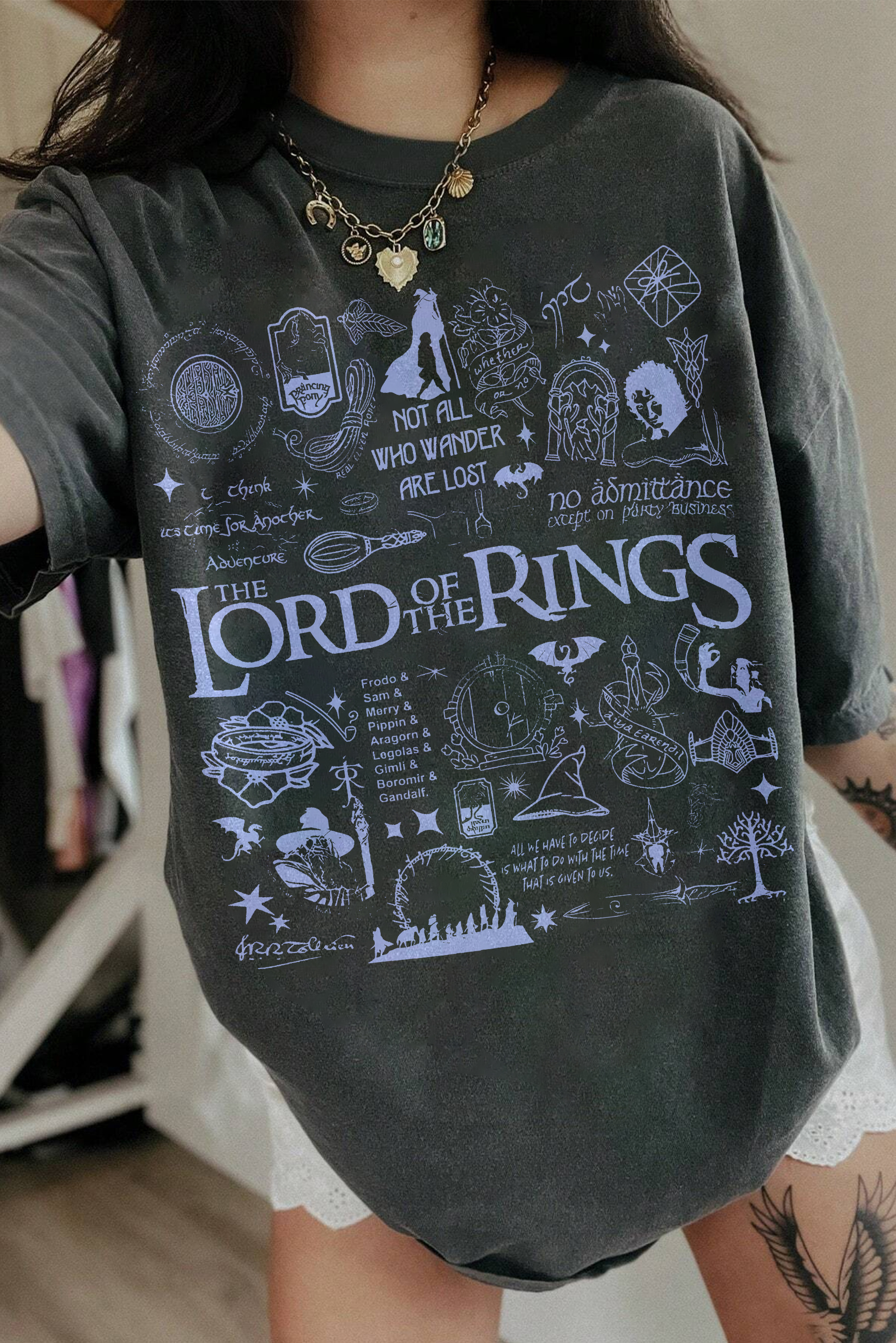 New T-Shirt Lord Of Merch, Shirt Lord Of The Rings For Women