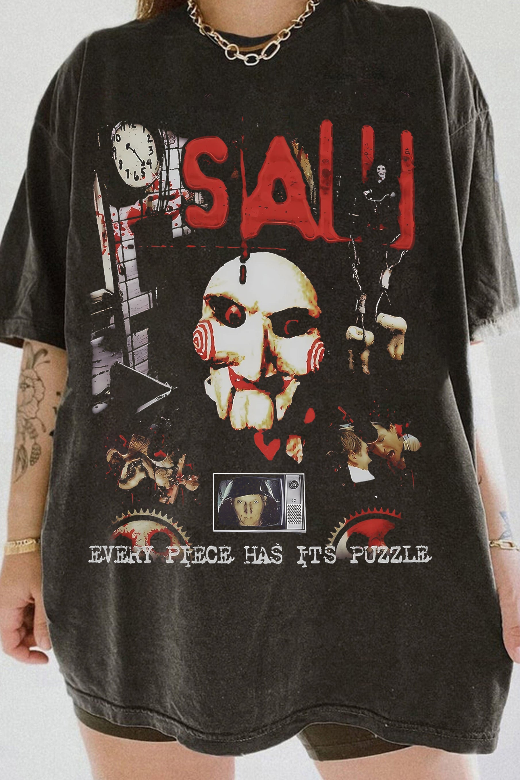 New T-Shirt Limited Saw Merch, Shirt Limited Saw Vintage 90S For Women