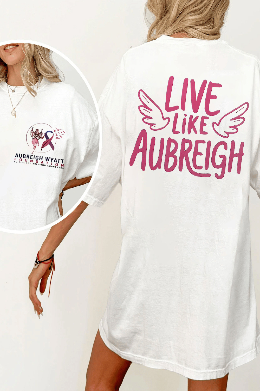 New T-Shirt Live Like Merch, Shirt Live Like Aubreigh Wyatt