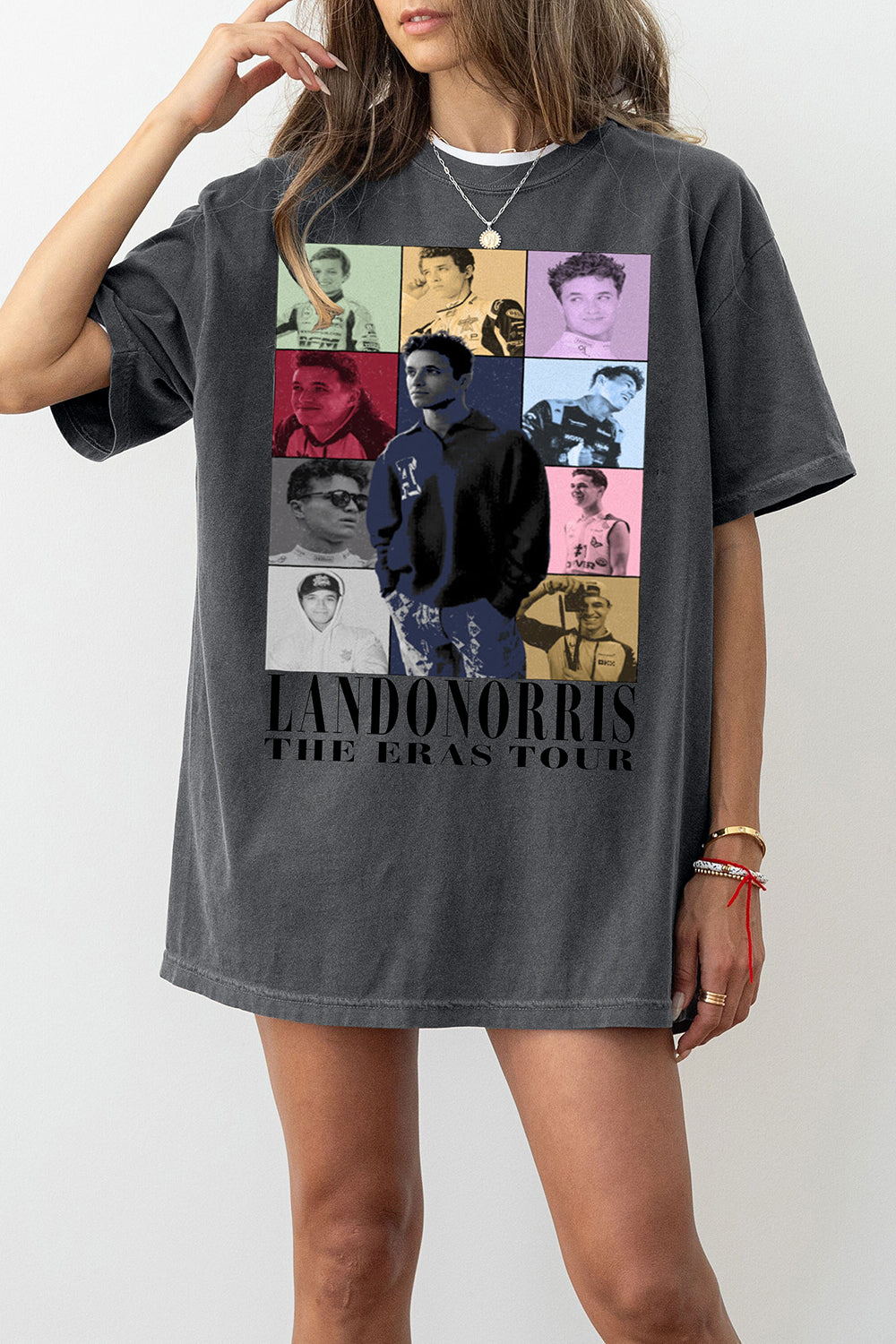 T-Shirt Lando Norris Merch, Shirt Lando Norris Eras Tour Inspired For Women