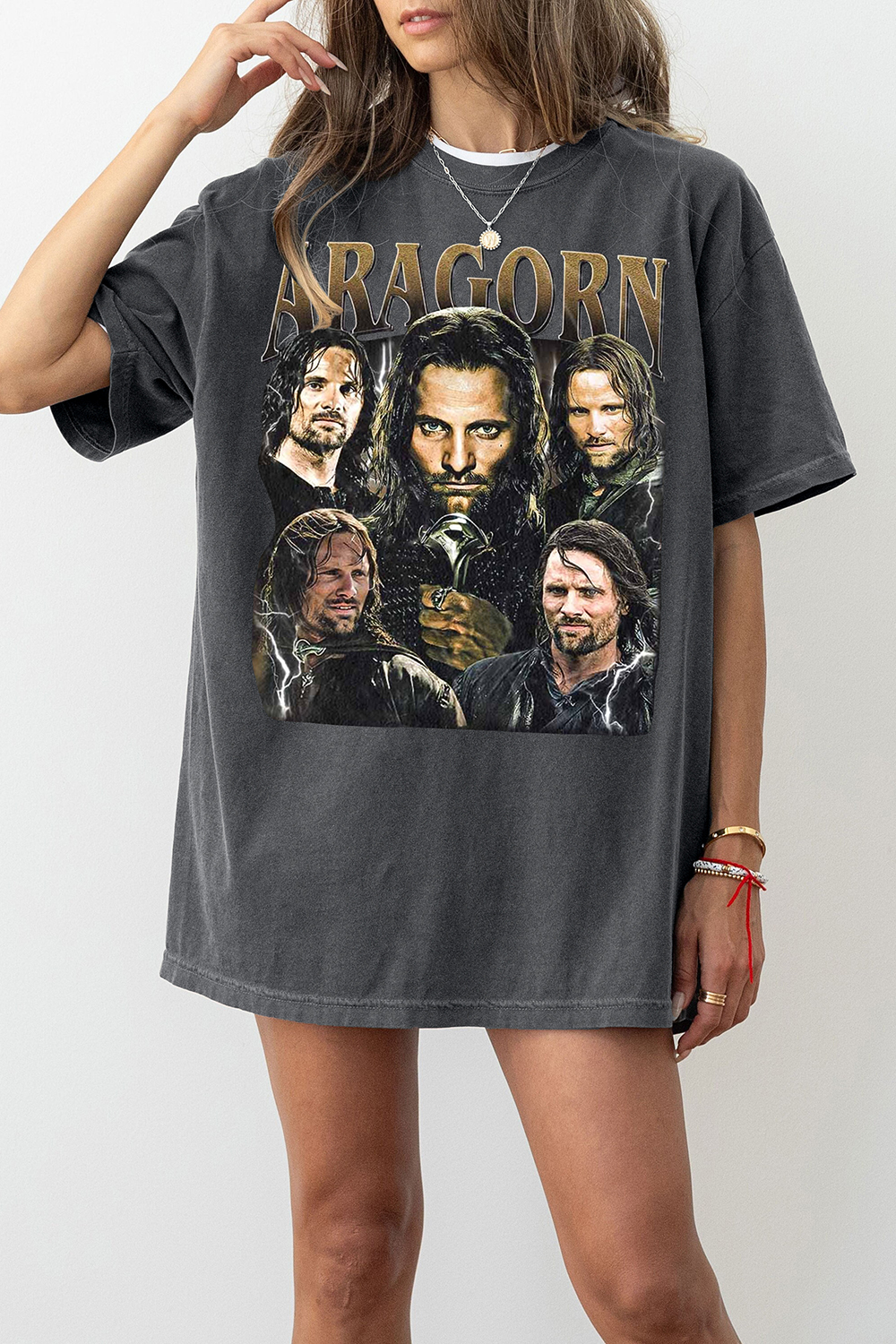 T-Shirt Limited Aragorn Merch, Shirt Limited Aragorn Vintage For Women