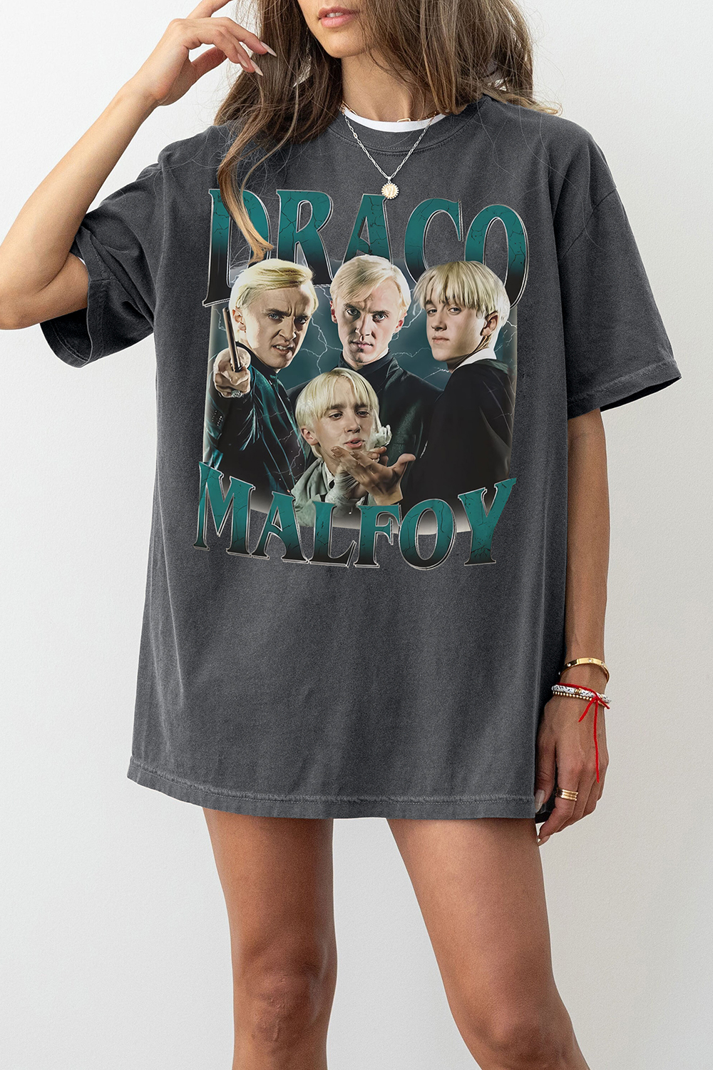 New T-Shirt Limited Draco Merch, Shirt Limited Draco Malfoy Vintage Graphic For Women