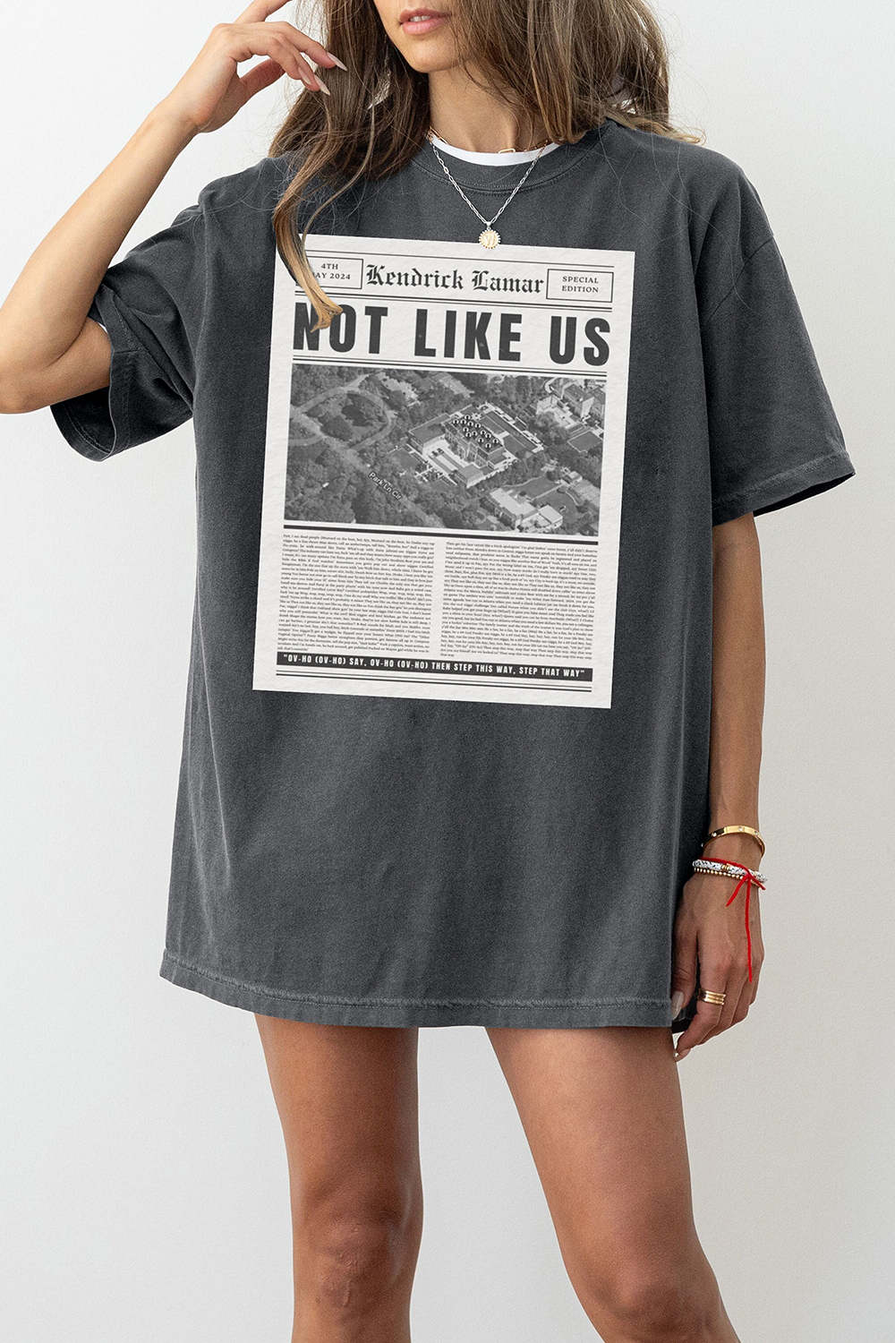 New T-Shirt Kendrick Lamar Merch, Shirt Kendrick Lamar They Not Like Us Graphic For Women