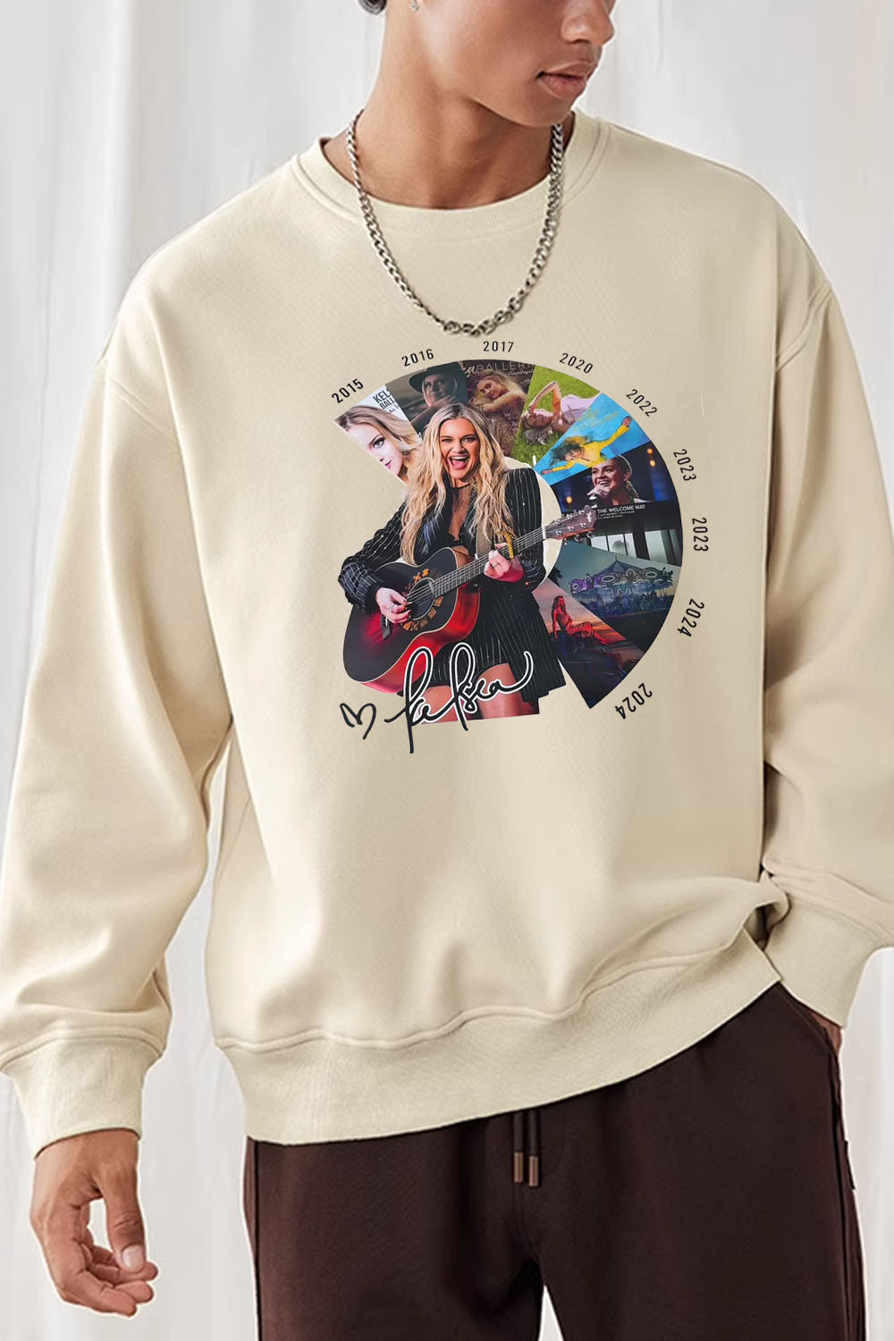New Kelseaballerini Crew Neck Men Sweatshirt