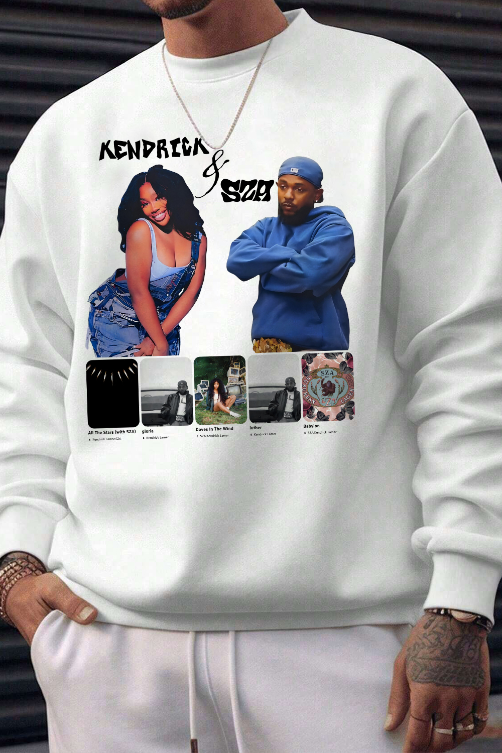 New Kendric&Sza Album Fleece Sweatshirt For Men