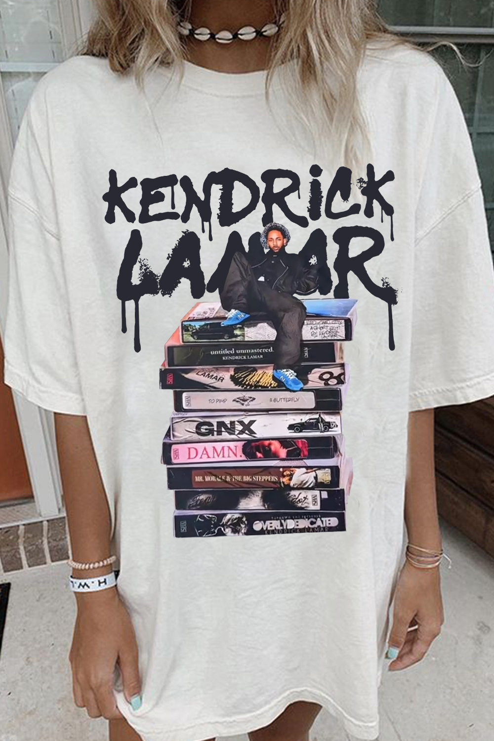T-Shirt Kendrick Lamar Merch, Shirt Kendrick Lamar Album Trendy For Women