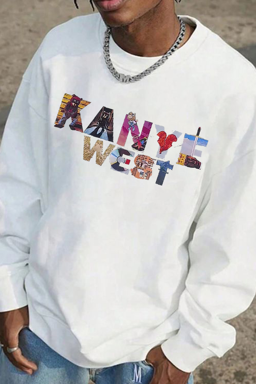 Kanye West Printed Sweatshirt