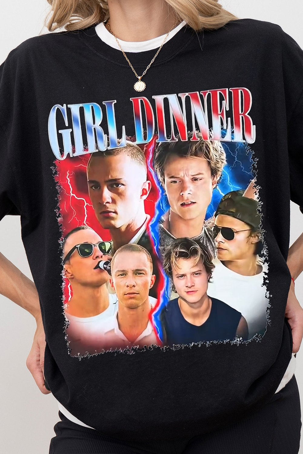 New T-Shirt Jj Maybank Merch, Shirt Jj Maybank Outer Bank Girl Dinner Graphic For Women