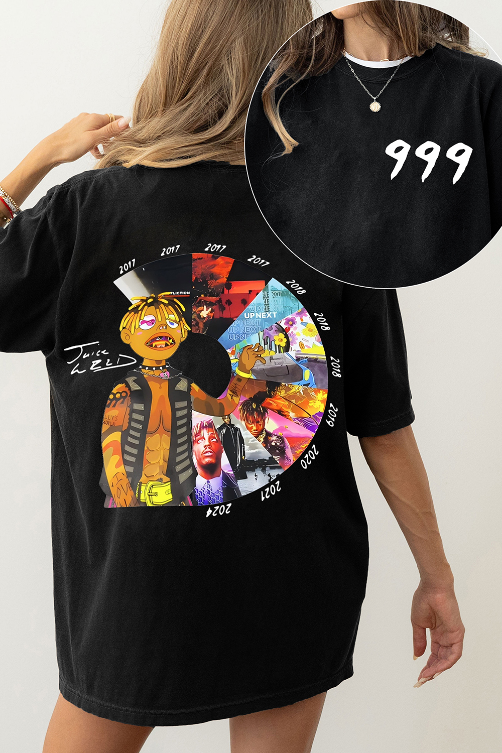 New T-Shirt Juice Wrld Merch, Shirt Juice Wrld 999 Album Legend Never Dies For Women