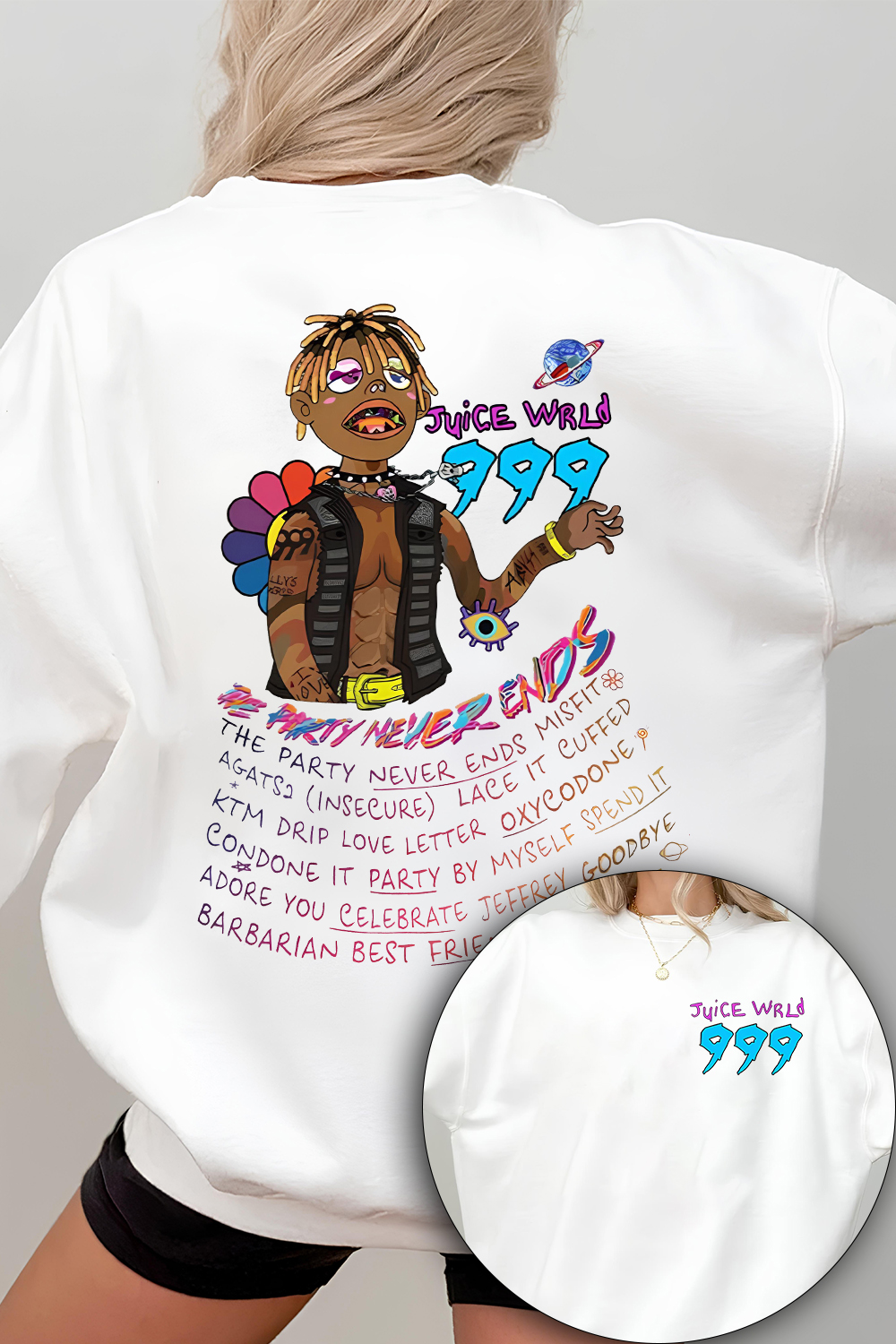 New Juice Wrld 999 Fleece Sweatshirt For Women