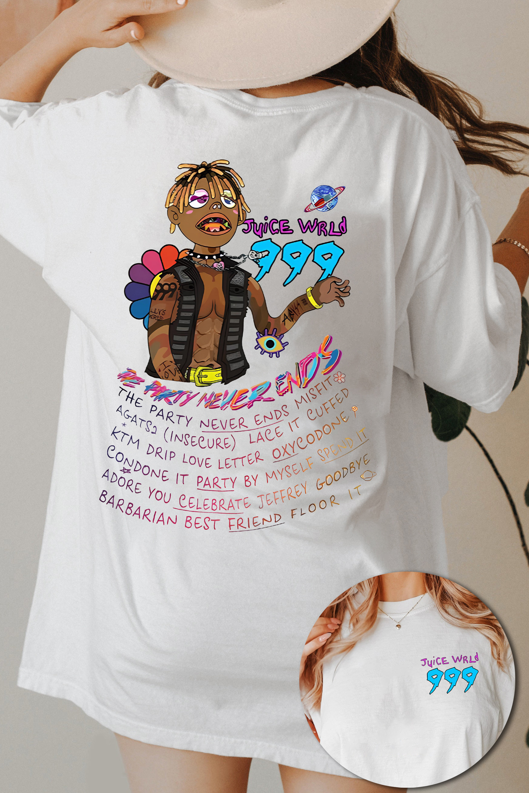 New T-Shirt Juice Wrld Merch, Shirt Juice Wrld 999 For Women