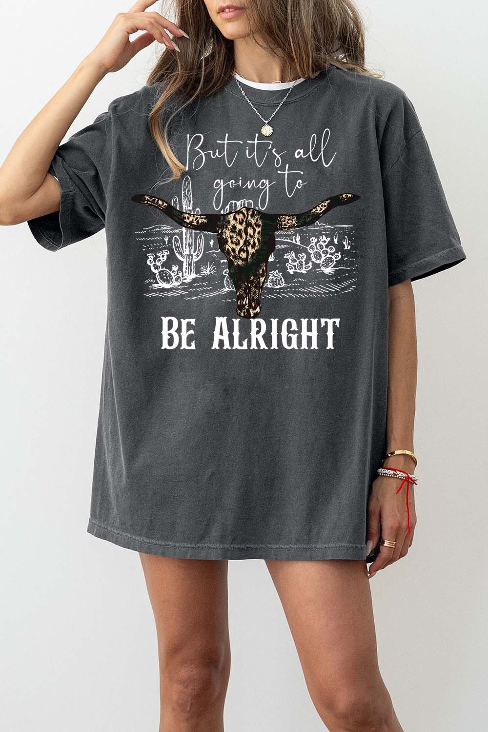 New T-Shirt Jelly Roll Merch, Shirt Jelly Roll It’S All Gonna Be Alright Short Sleeve For Women