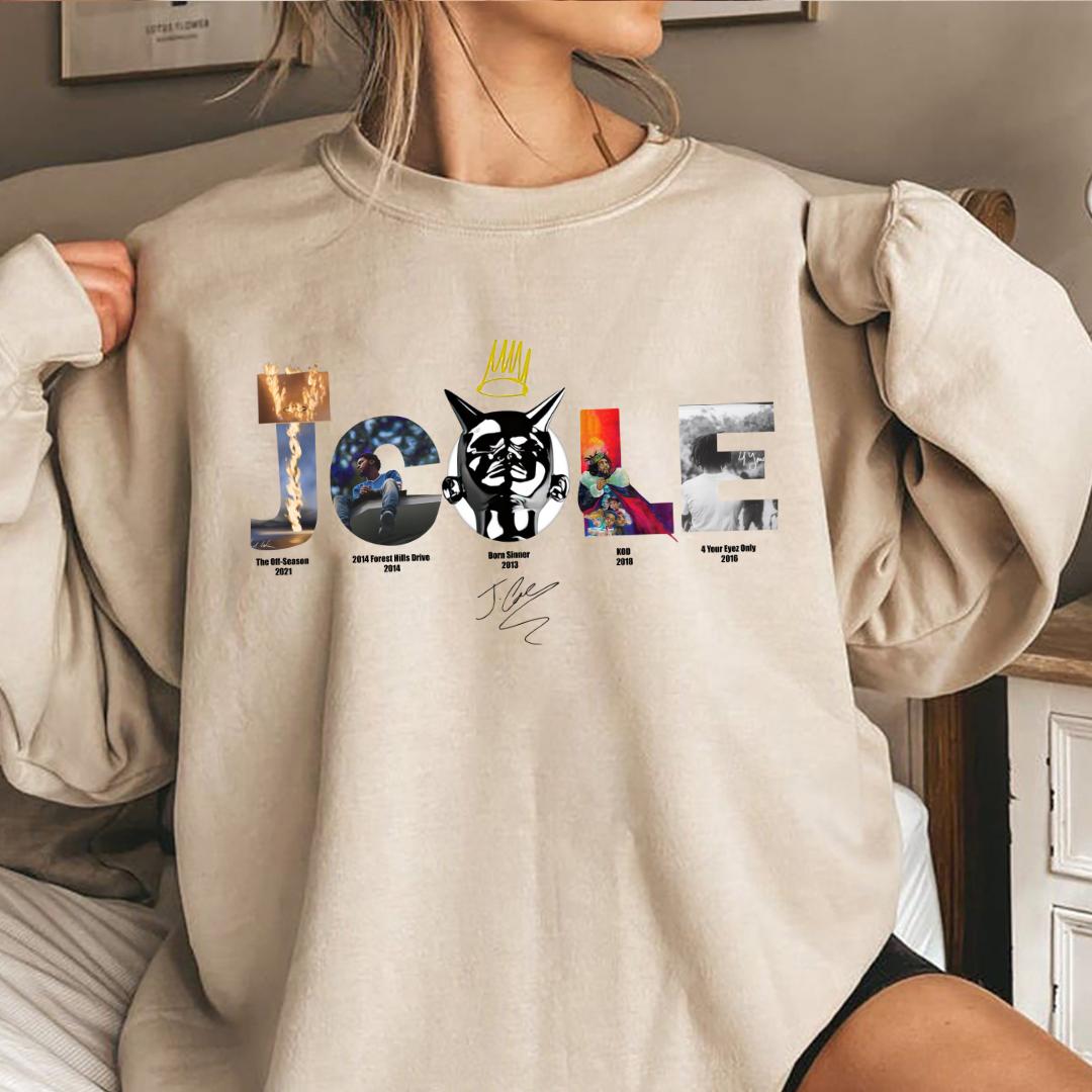 New J Cole Best Albums With Signature Sweatshirt