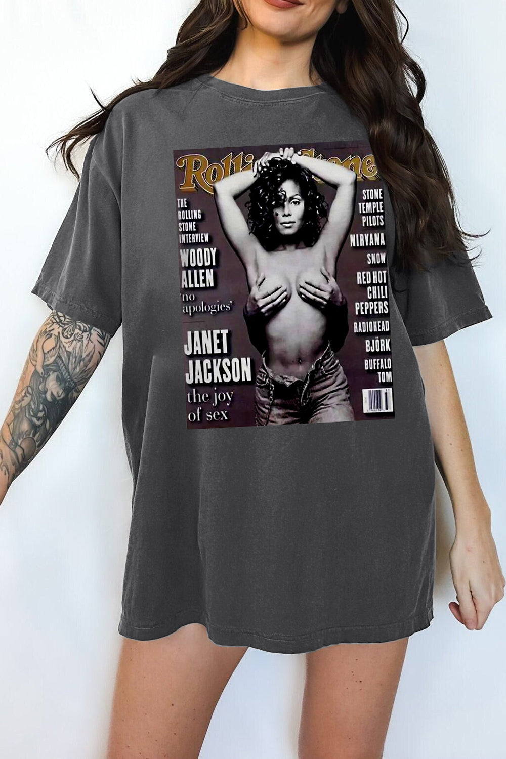 New T-Shirt Janet Jackson Merch, Shirt Janet Jackson Racerback Ohhh The 90S For Women