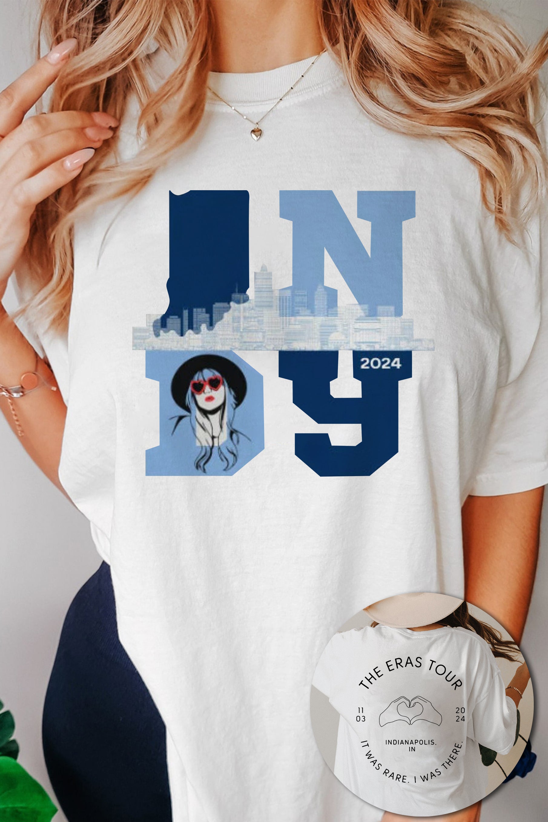 New T-Shirt Indianapolis Night Merch, Shirt Indianapolis Night 3 Ttpd For Women