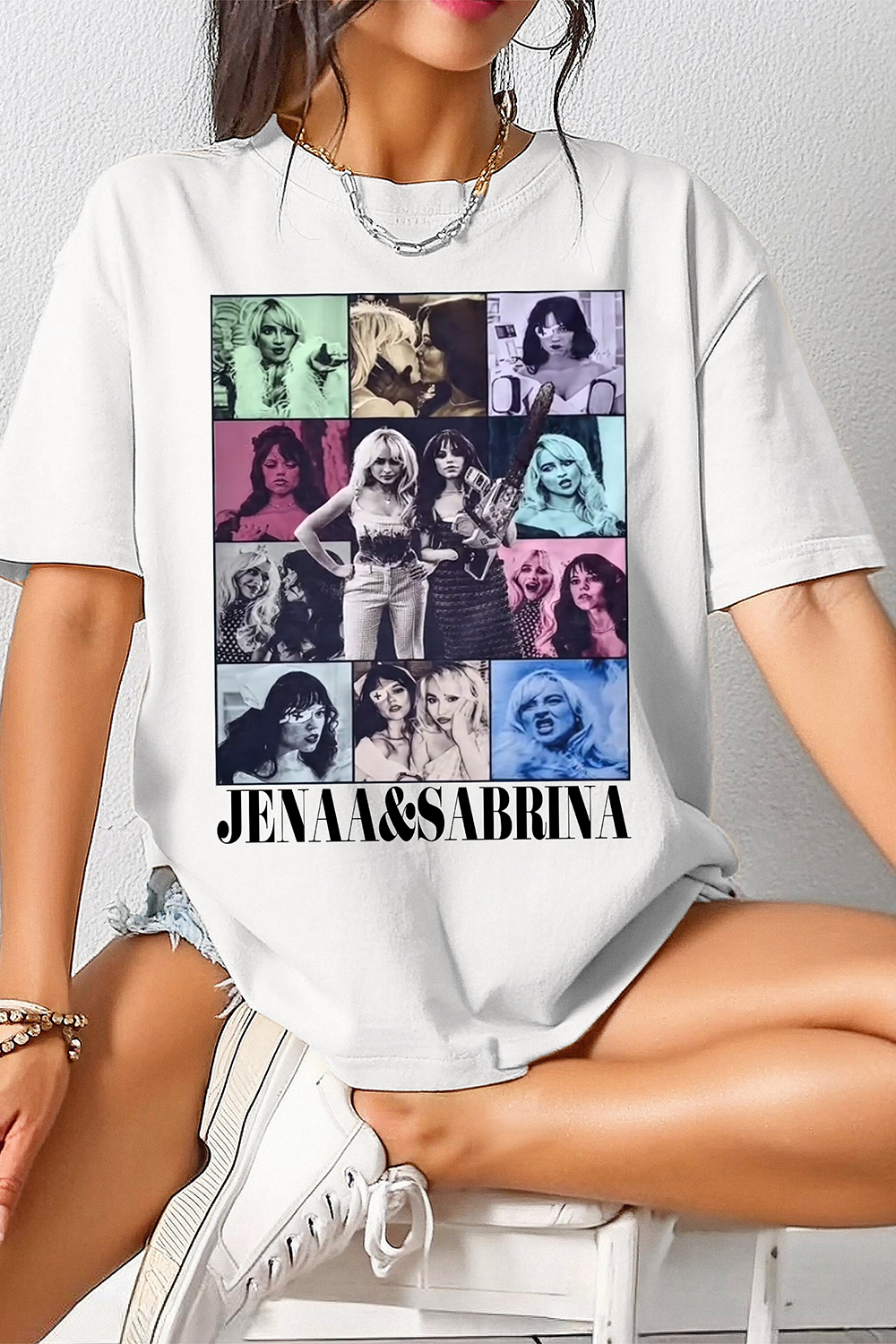 New T-Shirt Jenna Ortega Merch, Shirt Jenna Ortega Sabrina Carpenter Taste For Women