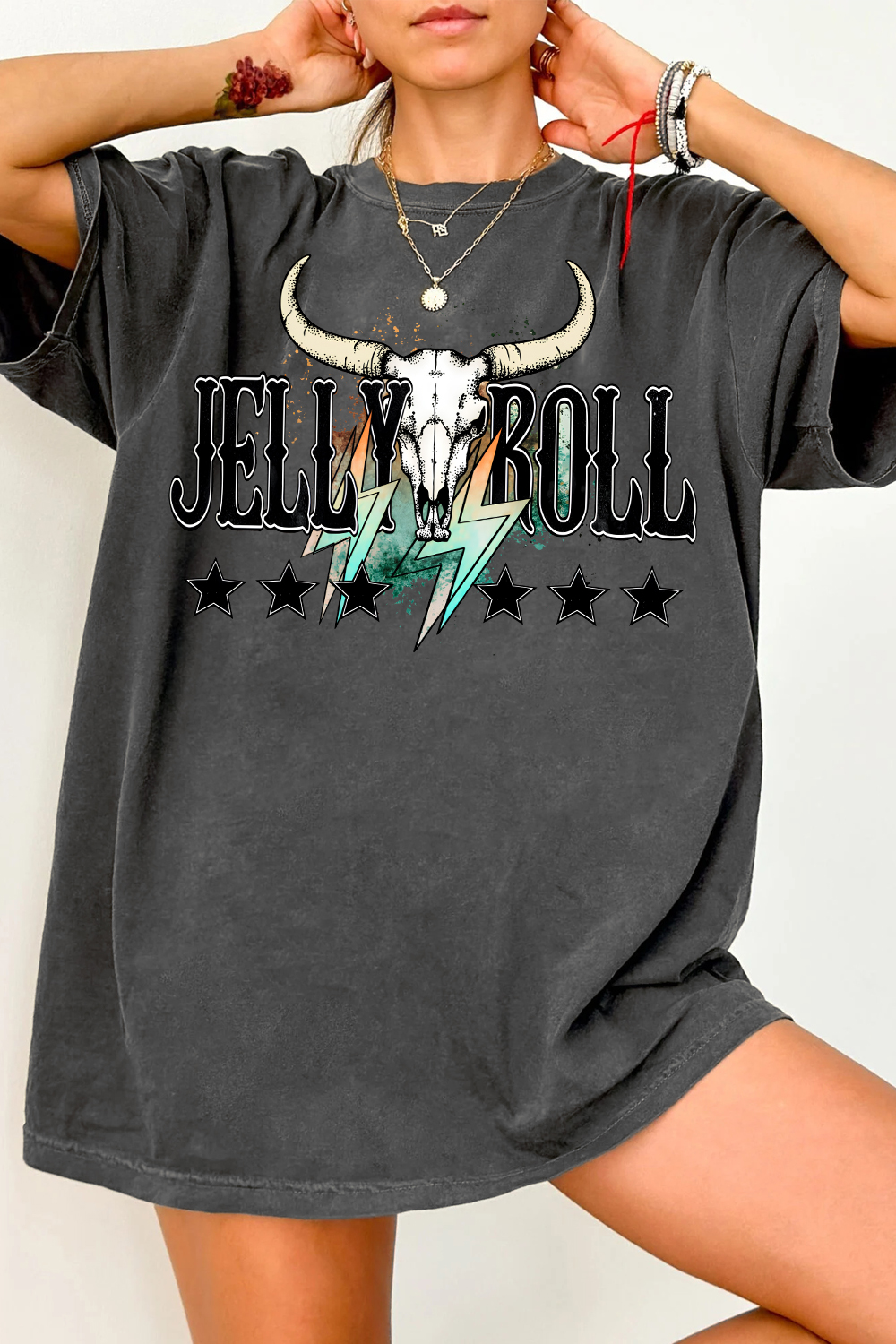New T-Shirt Jelly Roll Merch, Shirt Jelly Roll American Country Singer For Women