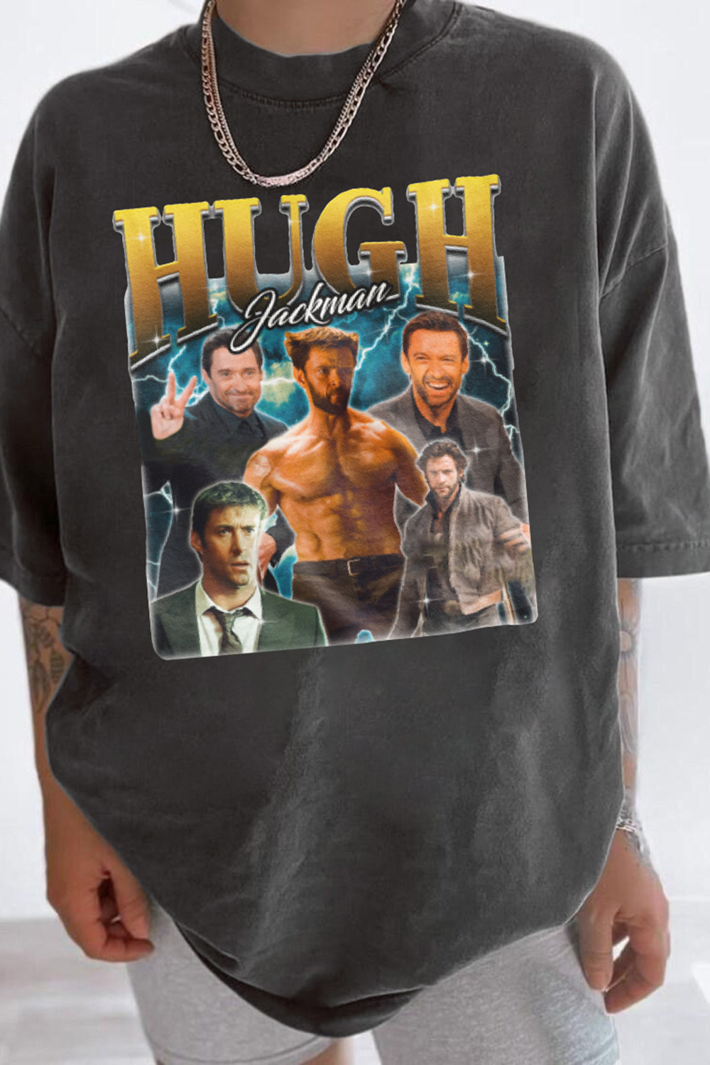 T-Shirt Hugh Jackman Merch, Shirt Hugh Jackman Graphic For Women
