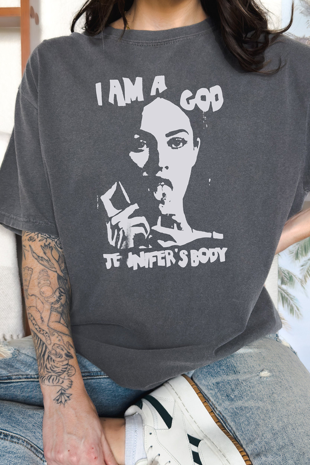New T-Shirt I’M A Merch, Shirt I’M A God Jennifer Body Horror Movie For Women