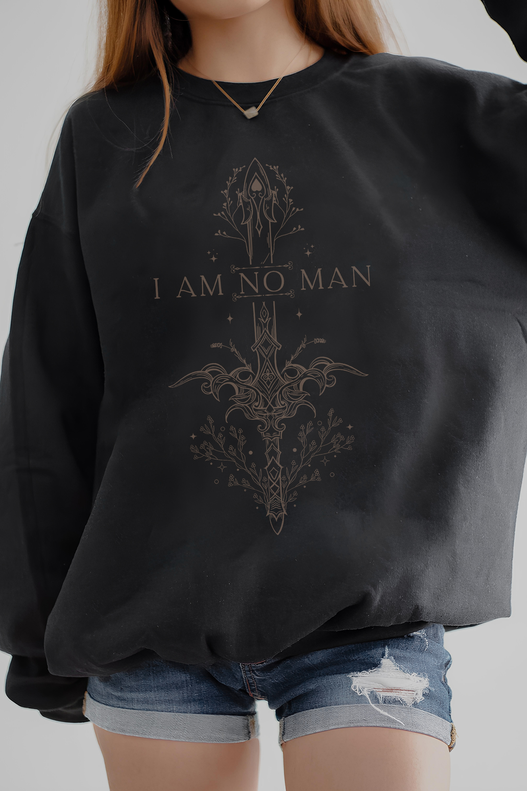 New I Am No Man Eowyn Lotr Fleece Sweatshirt For Women