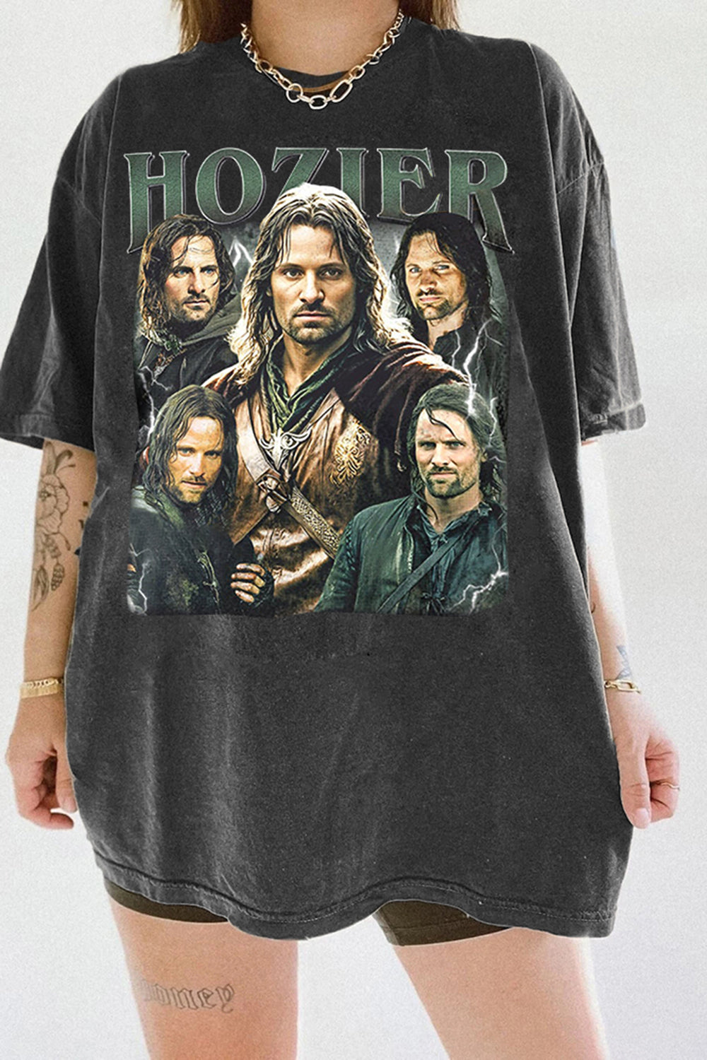 T-Shirt Hozier Aragorn Merch, Shirt Hozier Aragorn Graphic For Women