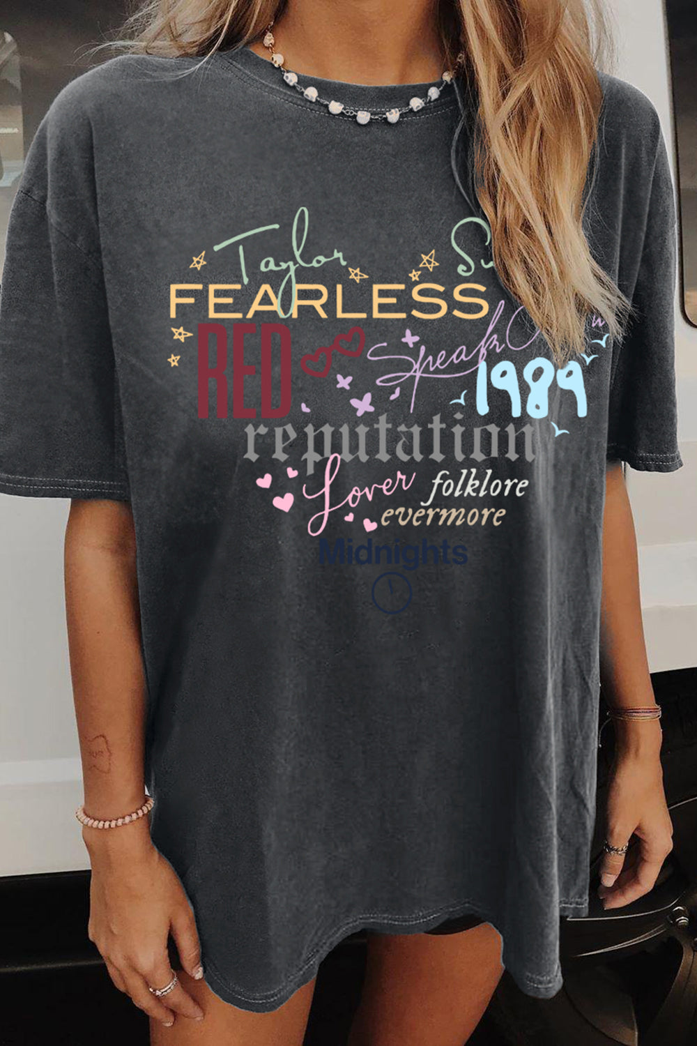 T-Shirt Heart Shape Merch, Shirt Heart Shape Swiftie For Women