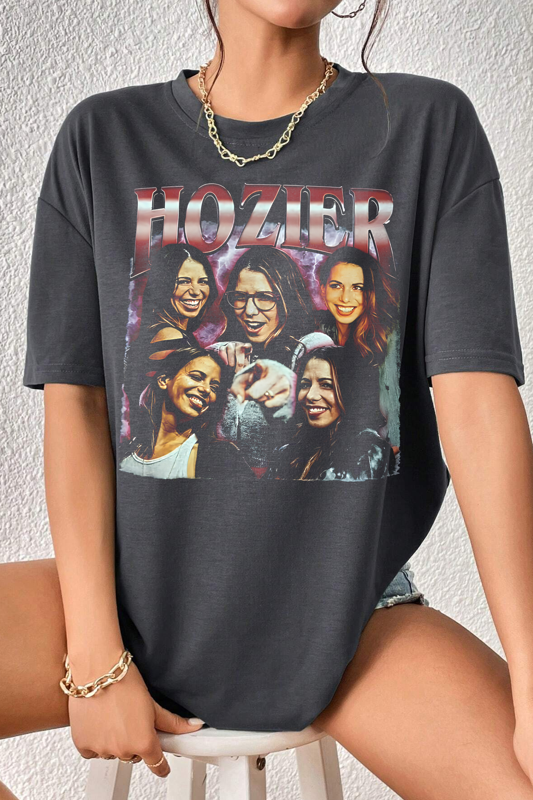 New T-Shirt Ho.Zier Laura Merch, Shirt Ho.Zier Laura Retro For Women