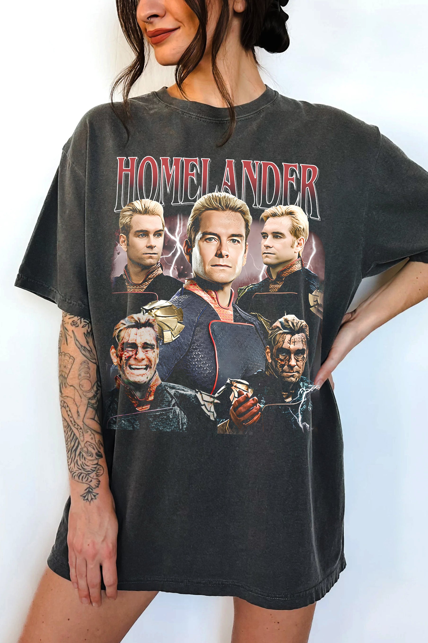 T-Shirt Homelander Vintage Merch, Shirt Homelander Vintage For Women