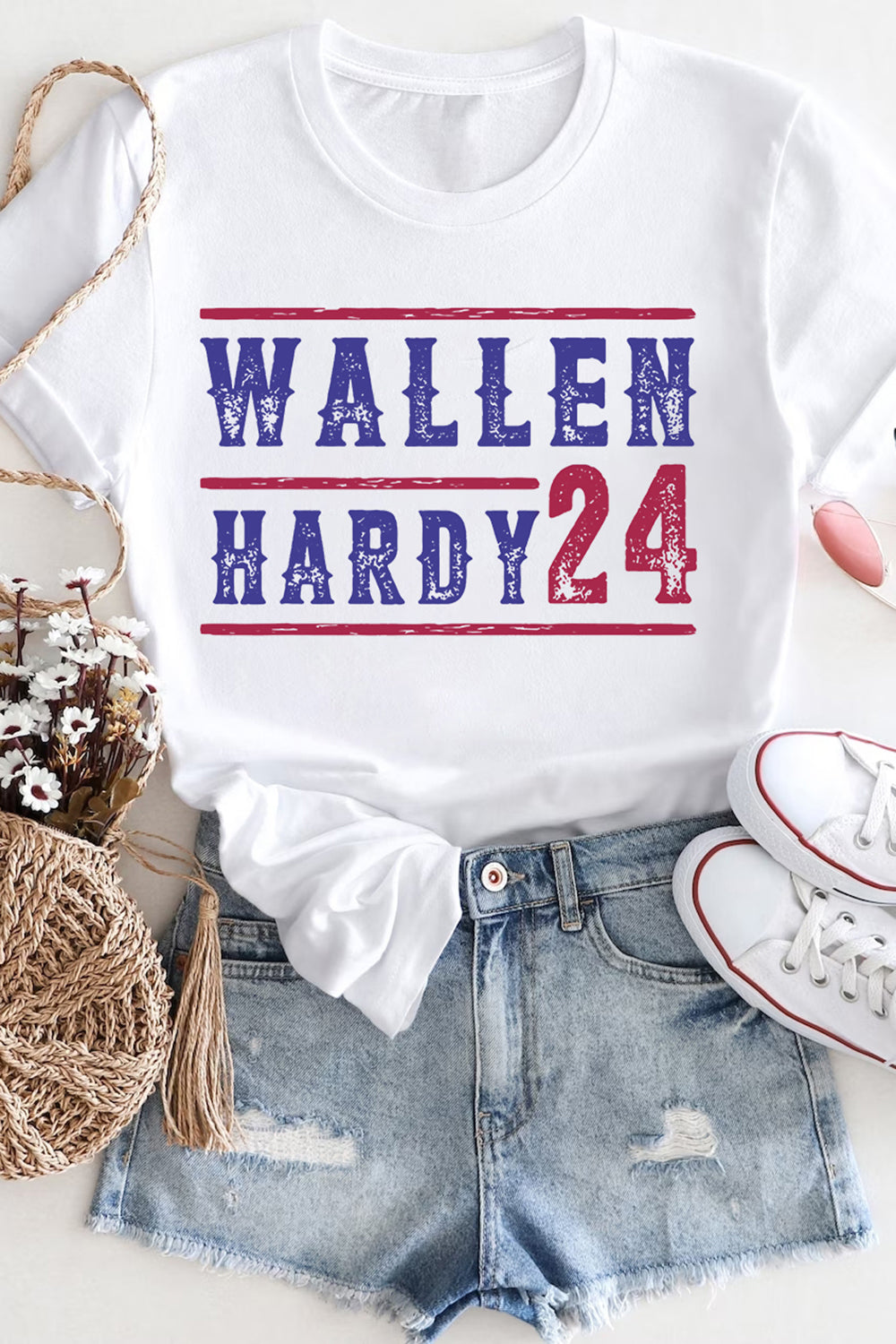 New T-Shirt Hardy 2023 Merch, Shirt Hardy 2023 Country Music Fest, Wallen Hardy 24 For Women