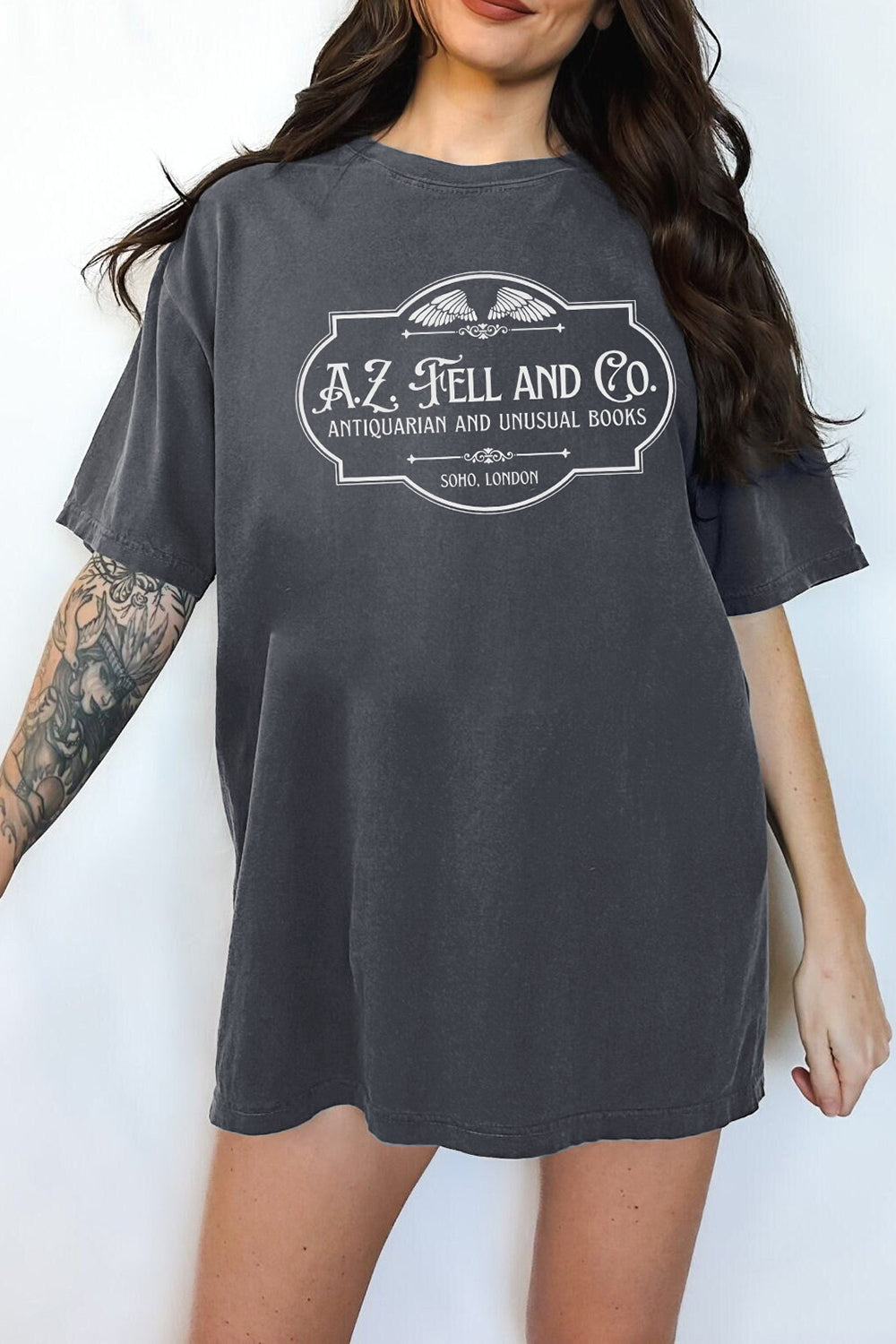 T-Shirt Good Omens Merch, Shirt Good Omens A.Z. Fell And Co For Women