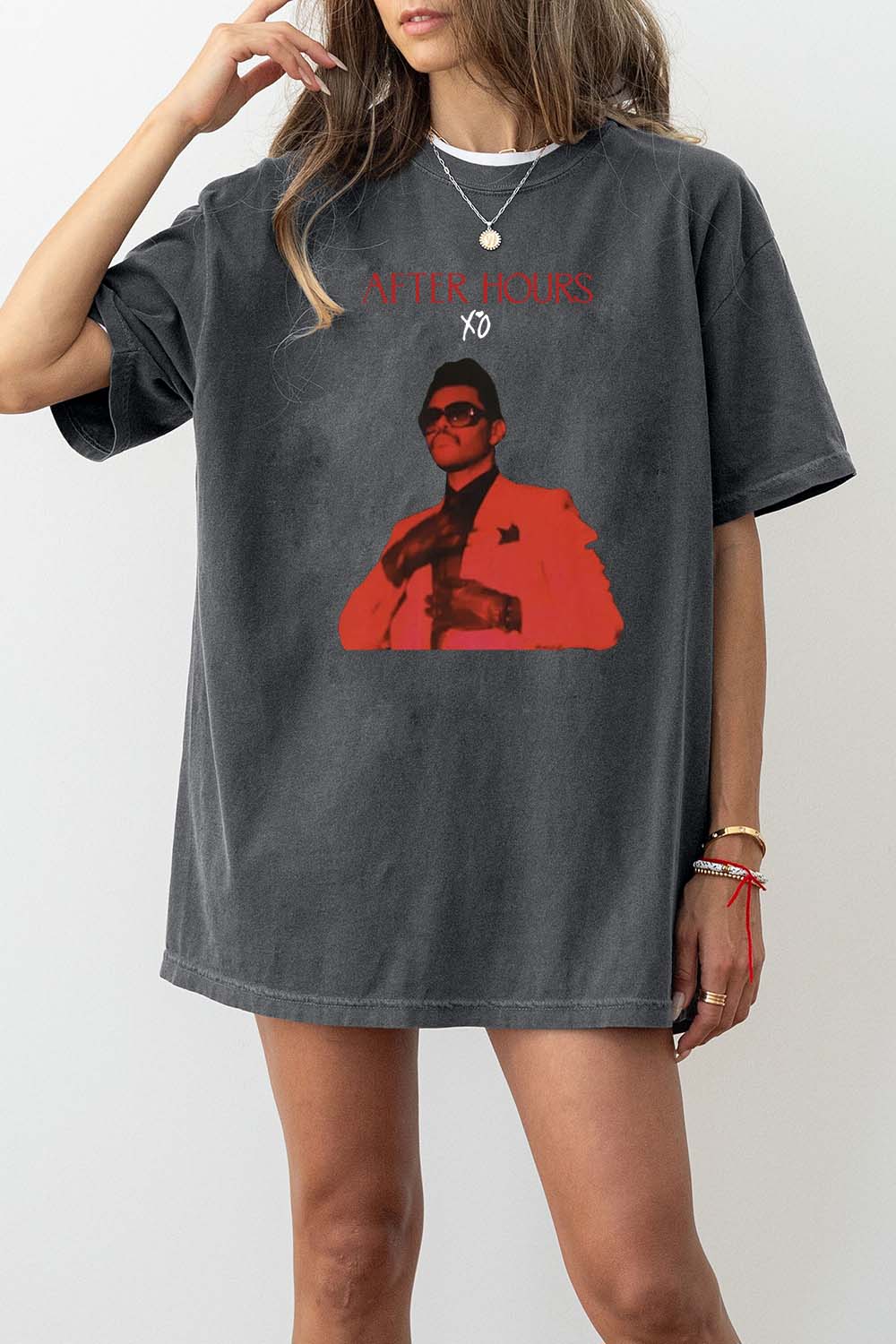 T-Shirt Graphique Vintage Merch, Shirt Graphique Vintage Theweeknd For Women