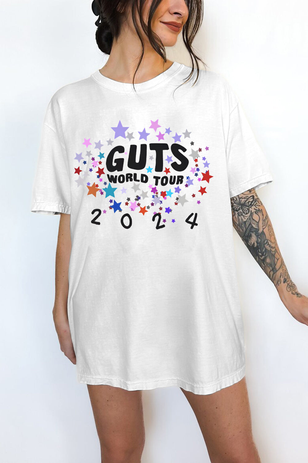 New T-Shirt Guts World Merch, Shirt Guts World Tour 2024 For Women