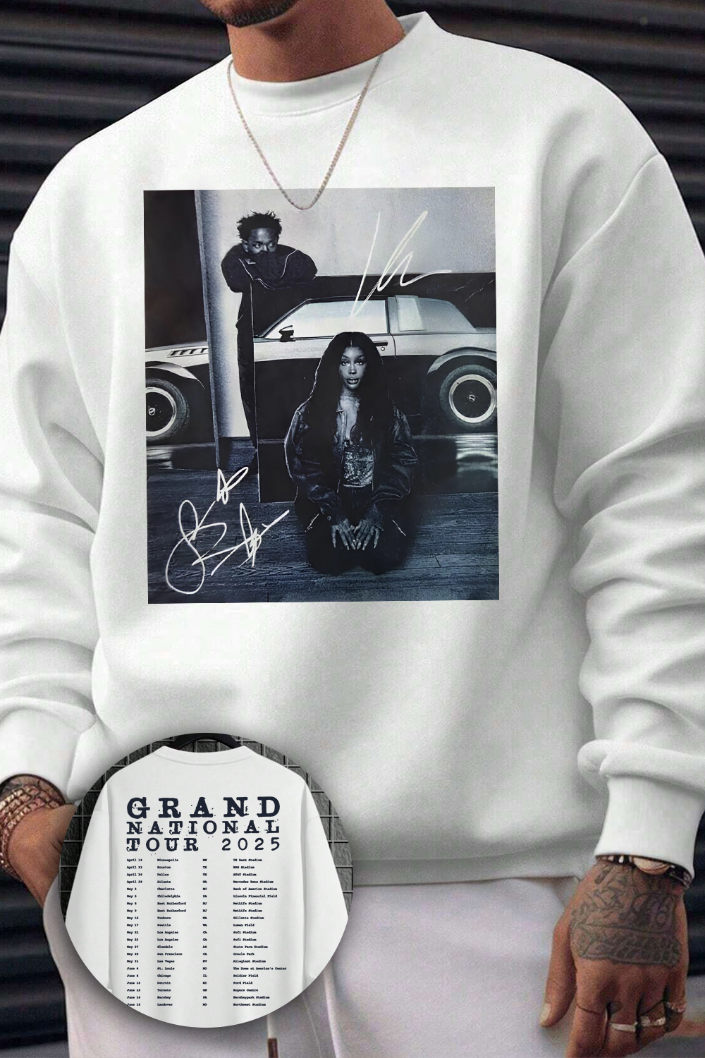 New Grand National Tour Kendrick&Sza Hoodie For Men